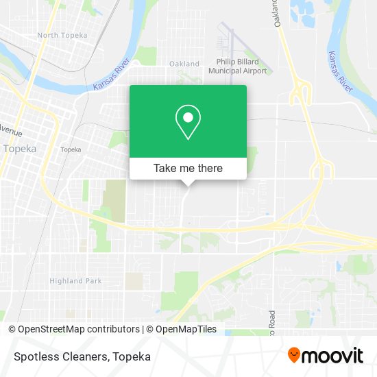 Spotless Cleaners map