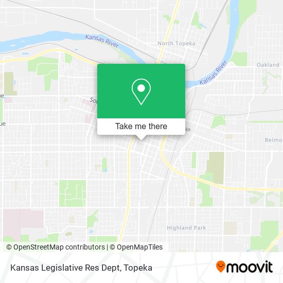 Kansas Legislative Res Dept map