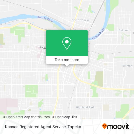 Kansas Registered Agent Service map