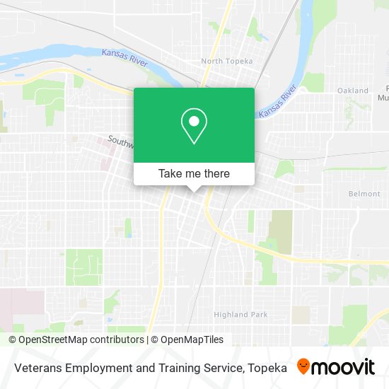 Veterans Employment and Training Service map