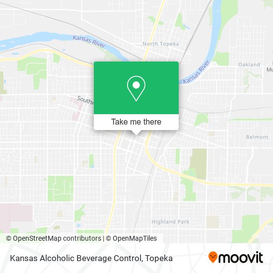 Kansas Alcoholic Beverage Control map