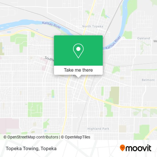 Topeka Towing map