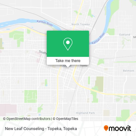 New Leaf Counseling - Topeka map