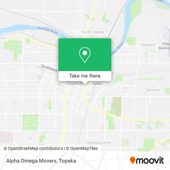 Alpha Omega Movers map