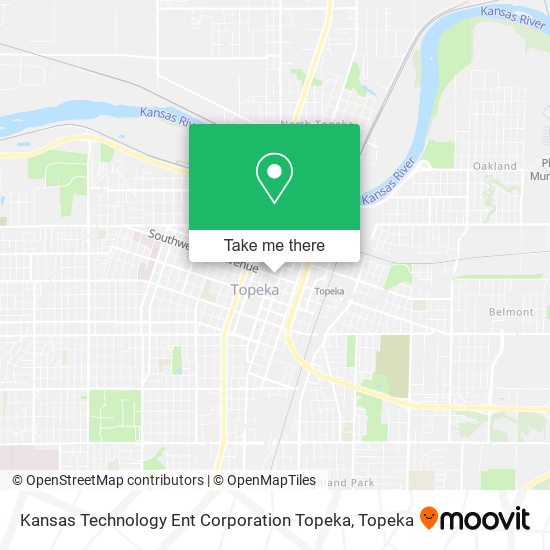 Kansas Technology Ent Corporation Topeka map