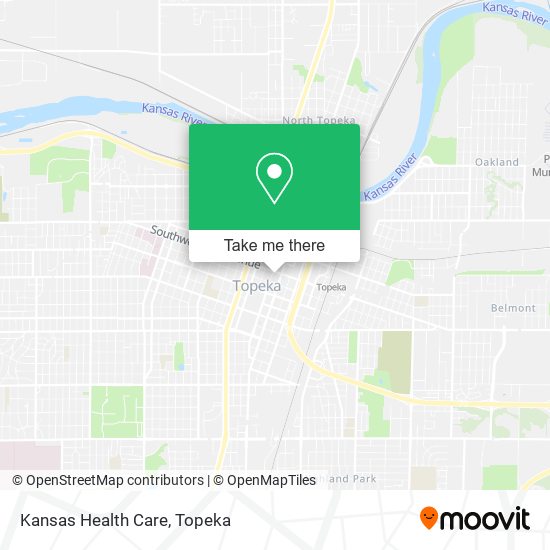Kansas Health Care map