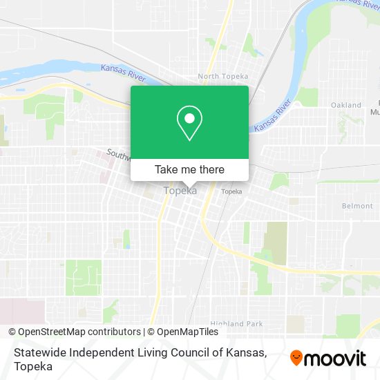 Mapa de Statewide Independent Living Council of Kansas