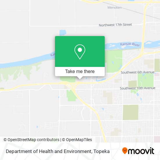 Department of Health and Environment map