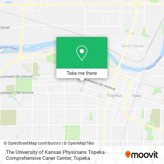 The University of Kansas Physicians Topeka - Comprehensive Caner Center map