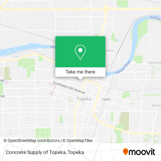 Concrete Supply of Topeka map