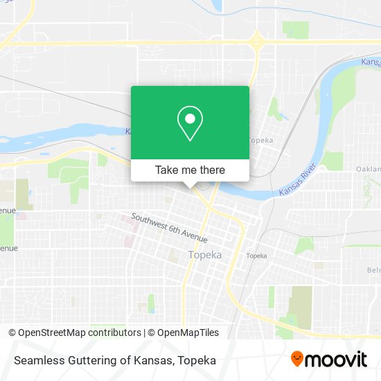 Mapa de Seamless Guttering of Kansas