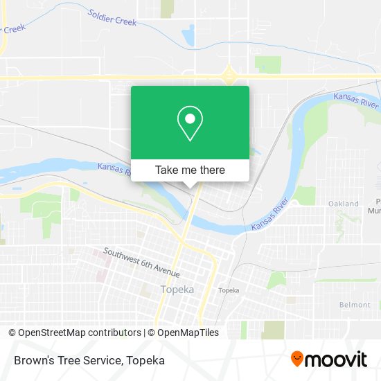 Brown's Tree Service map