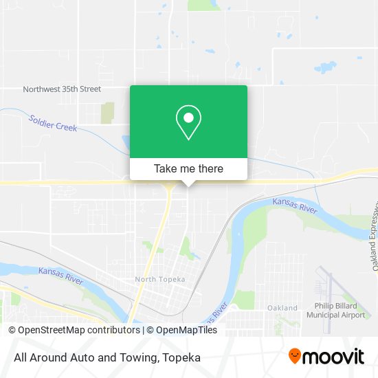 All Around Auto and Towing map