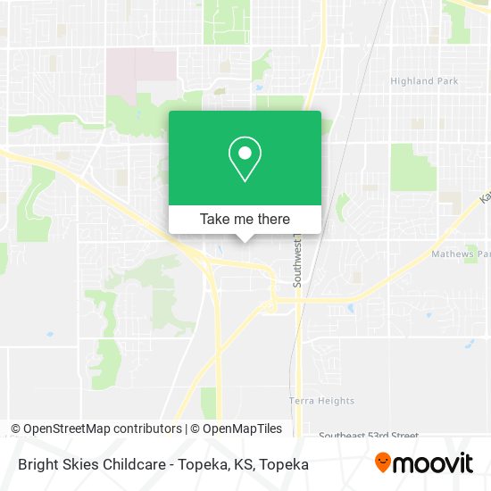 Bright Skies Childcare - Topeka, KS map