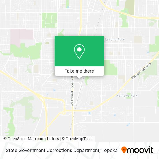 State Government Corrections Department map