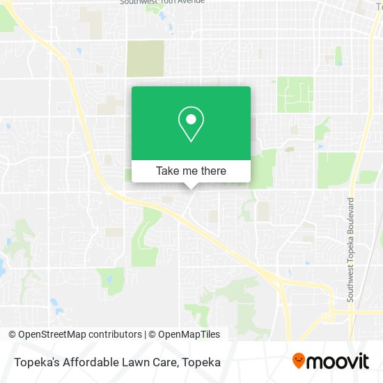 Topeka's Affordable Lawn Care map
