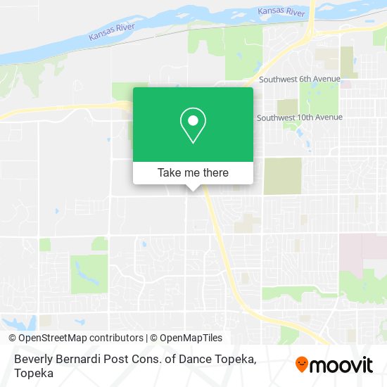 Mapa de Beverly Bernardi Post Cons. of Dance Topeka