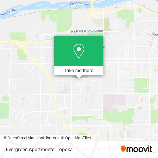 Mapa de Evergreen Apartments