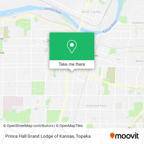 Mapa de Prince Hall Grand Lodge of Kansas