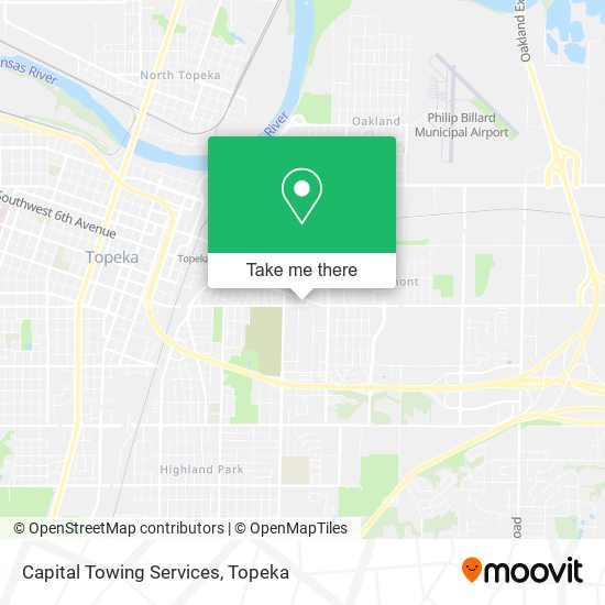 Capital Towing Services map