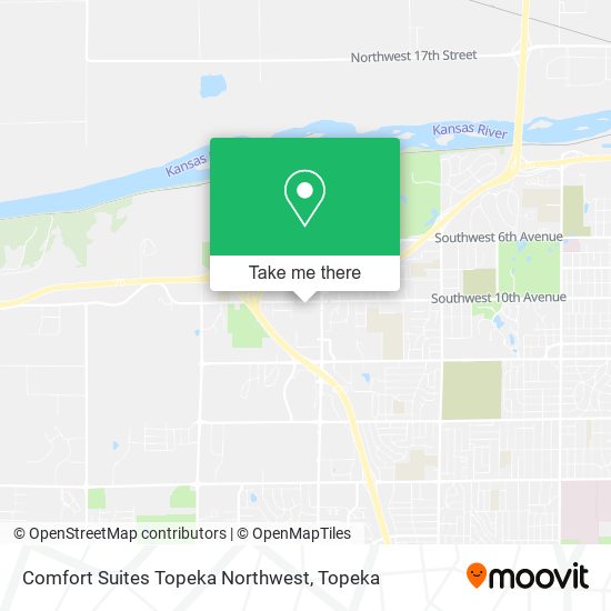 Comfort Suites Topeka Northwest map