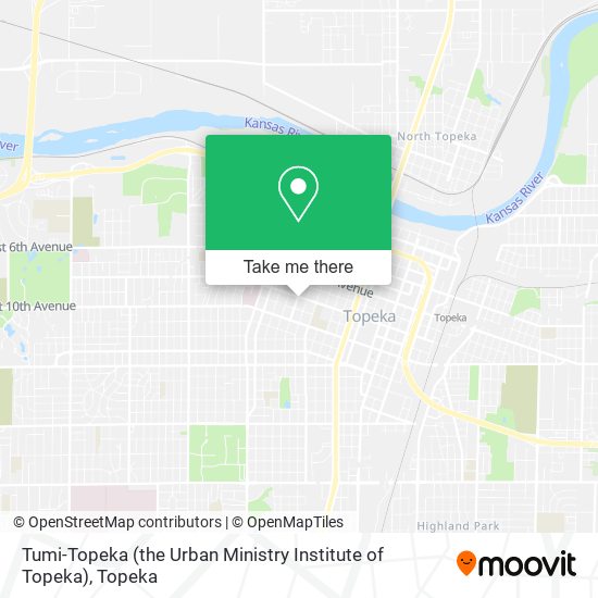 Tumi-Topeka (the Urban Ministry Institute of Topeka) map