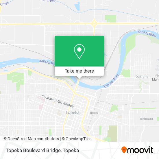 Topeka Boulevard Bridge map