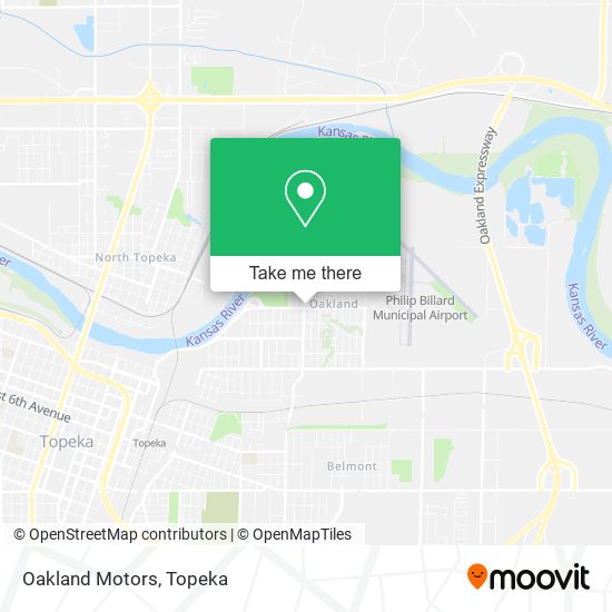 Oakland Motors map