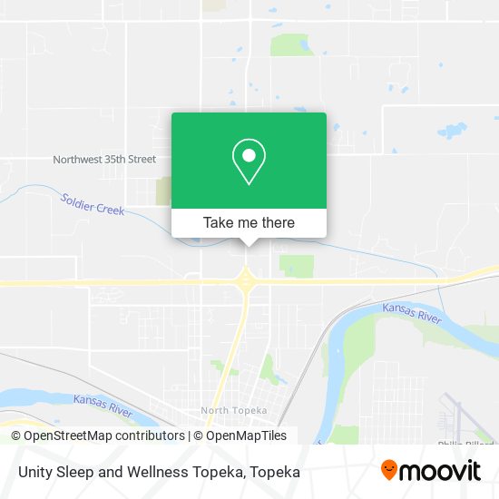Unity Sleep and Wellness Topeka map