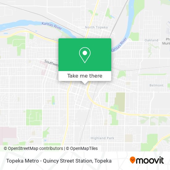 Mapa de Topeka Metro - Quincy Street Station
