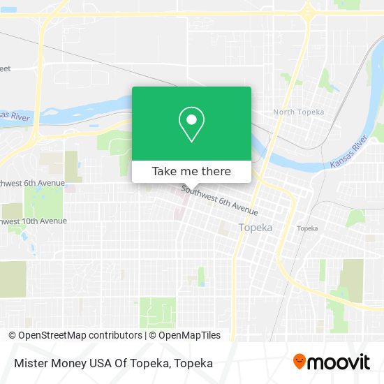 Mister Money USA Of Topeka map