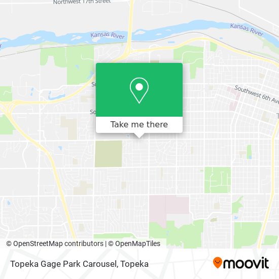 Topeka Gage Park Carousel map