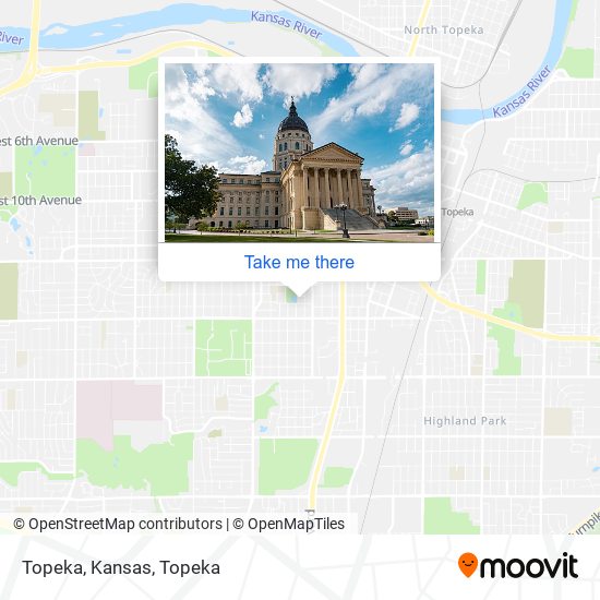 Topeka, Kansas map