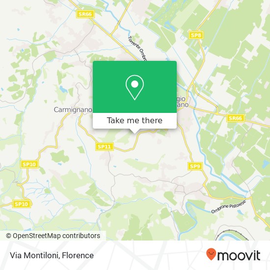 Via Montiloni map