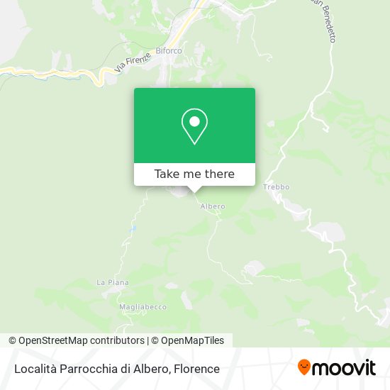 Località Parrocchia di Albero map