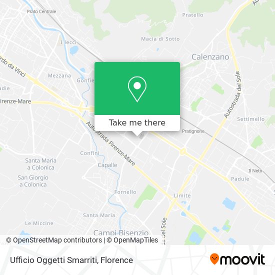 Ufficio Oggetti Smarriti map