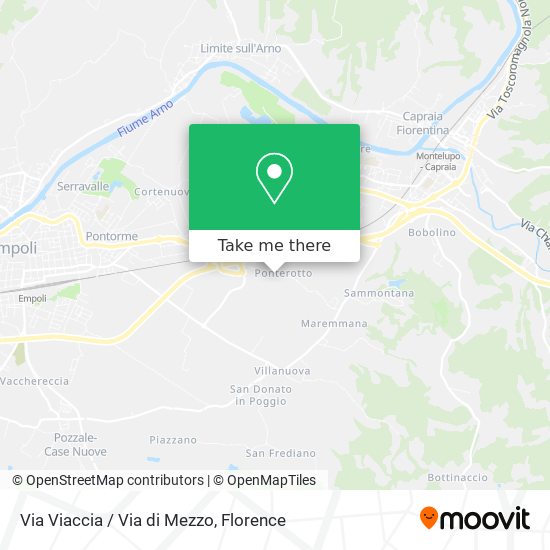 Via Viaccia / Via di Mezzo map