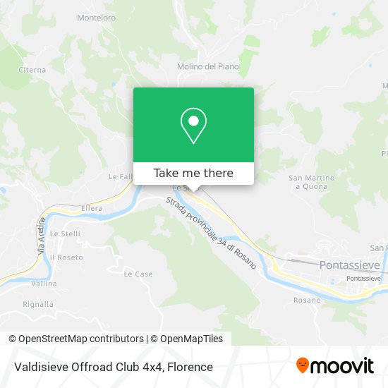 Valdisieve Offroad Club 4x4 map