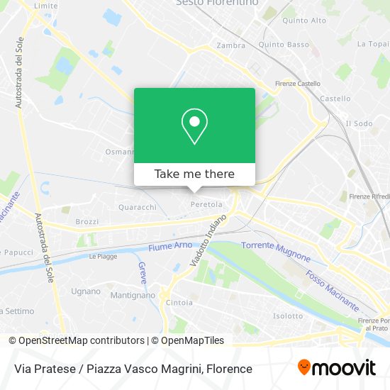 Via Pratese / Piazza Vasco Magrini map