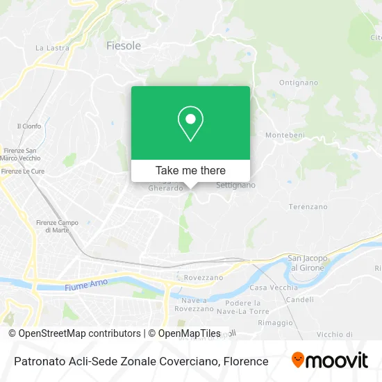 Patronato Acli-Sede Zonale Coverciano map