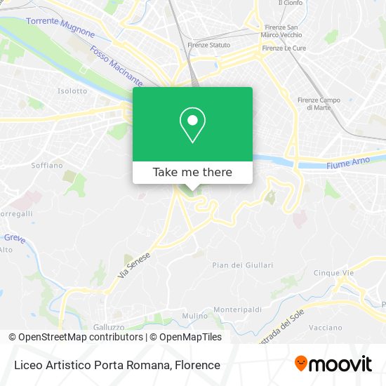 Liceo Artistico Porta Romana map