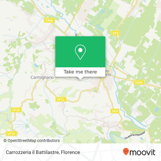 Carrozzeria il Battilastre map