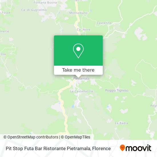 Pit Stop Futa Bar Ristorante Pietramala map