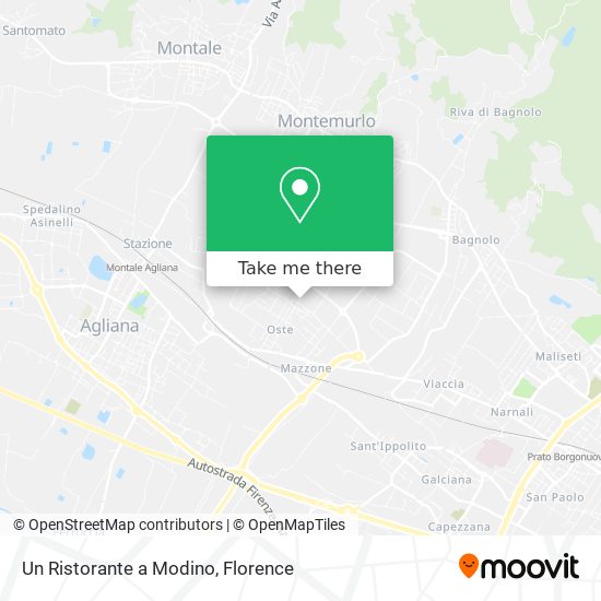 Un Ristorante a Modino map