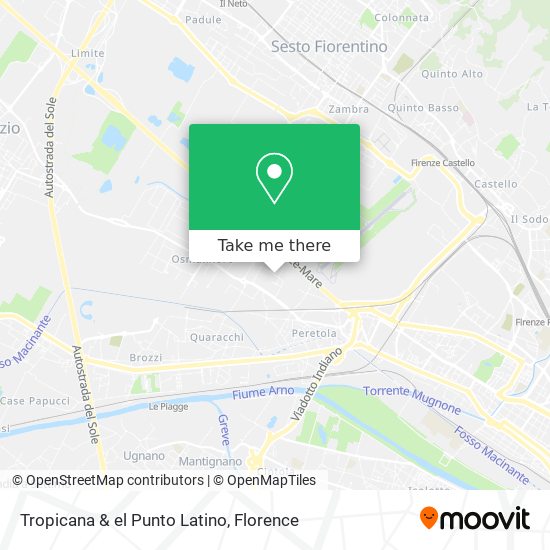 Tropicana & el Punto Latino map
