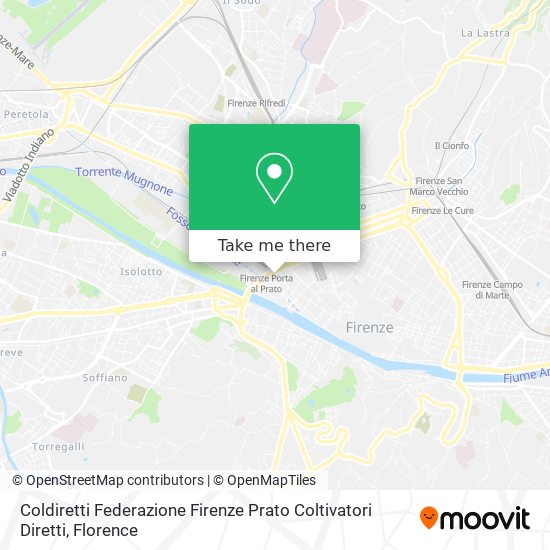 Coldiretti Federazione Firenze Prato Coltivatori Diretti map