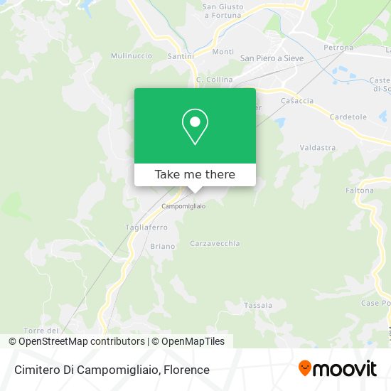 Cimitero Di Campomigliaio map