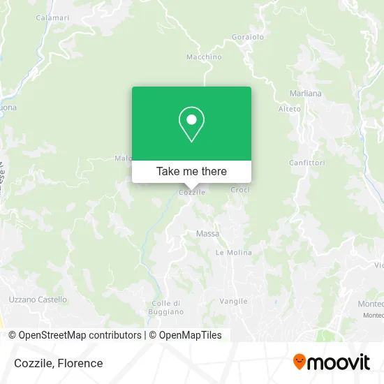 Cozzile map