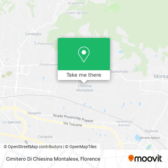 Cimitero Di Chiesina Montalese map