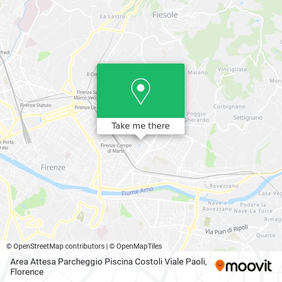 Area Attesa Parcheggio Piscina Costoli Viale Paoli map